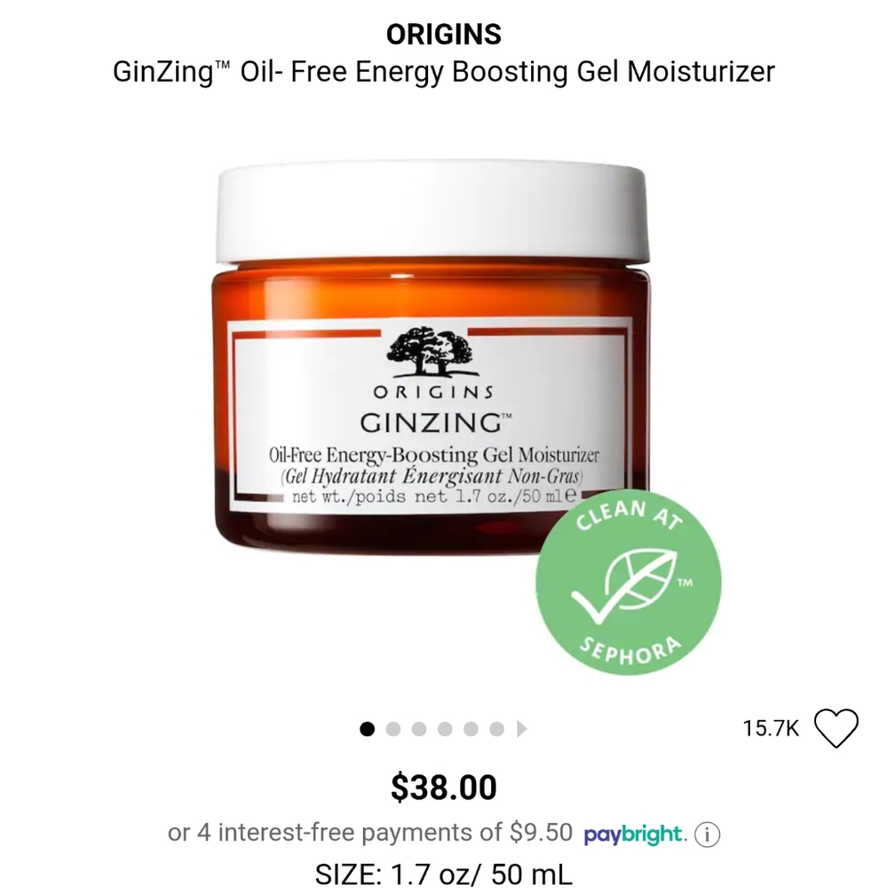 NEW Origins GINZING